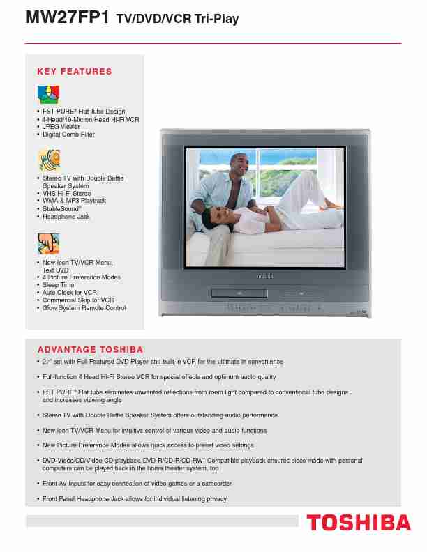 Toshiba DVD VCR Combo MW 27FP1-page_pdf
